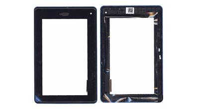 Тачскрин (Сенсорное стекло) для планшета Acer Iconia Tab B1-A71 черное c рамкой