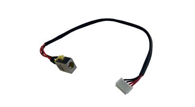 Разъем питания для ноутбука Acer Aspire 7250 c кабелем (желтый)