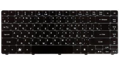 Клавиатура для ноутбука Acer Aspire (3810T) Black, Glossy, RU - фото 2