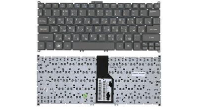 Клавиатура для ноутбука Acer Aspire S3, S5 Gray, (No Frame) RU