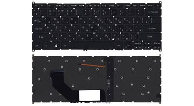 Клавиатура для ноутбука Acer Swift 3 SF314 с подсветкой (Light), Black, RU