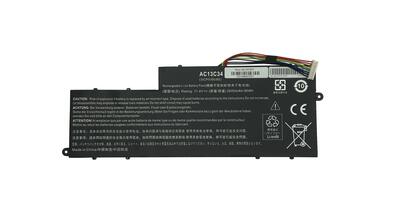 Аккумуляторная батарея для ноутбука Acer AC13C34 Aspire E3-112 11.4V Black 2600mAh OEM