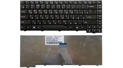 Клавиатура для ноутбука Acer Aspire 4710, 4520, 5315, 5520, 5710, 5710G, 5710Z, 5710ZG, 5720, 5920 Black RU
