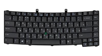 Клавиатура для ноутбука Acer TravelMate 6410, 6452, 6460, 6490, 6492, 6493, 6552, 6592 с указателем (Point Stick) Black, RU - фото 2
