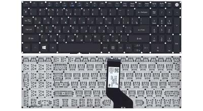 Клавиатура для ноутбука Acer Aspire E5-522, E5-522G, V3-574G, E5-573, E5-573G, E5-573T, E5-573T, E5-532G, E5-722, E5-772, F5-571, F5-571G, F5-572, F5-572G, VN7-792G, V17 Nitro, Packard Bell EasyNote TE69BH Black, (No Frame) RU