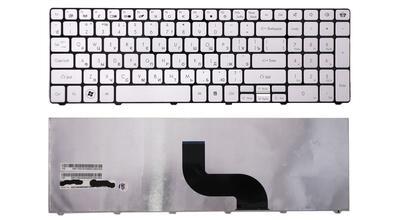 Клавиатура для ноутбука Acer Packard Bell (TM81, TM82, TM86, TM87, TM89, TM94) Silver, (No Frame) RU
