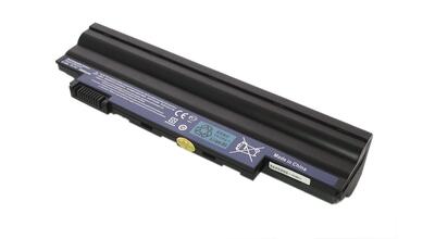 Усиленная аккумуляторная батарея для ноутбука Acer AL10A31 Aspire One D255 11.1V Black 6600mAh OEM