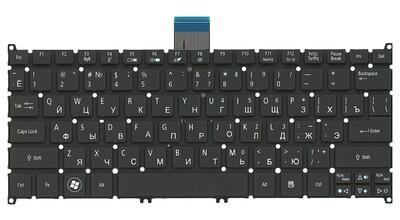 Клавиатура для ноутбука Acer Aspire S3, Aspire One 725 756 AO725 AO756 Black, (No Frame) RU - фото 2