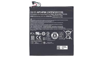 Аккумуляторная батарея для планшета Acer AP14F8K Iconia One B1-850 3.8V Black 4550mAh Orig